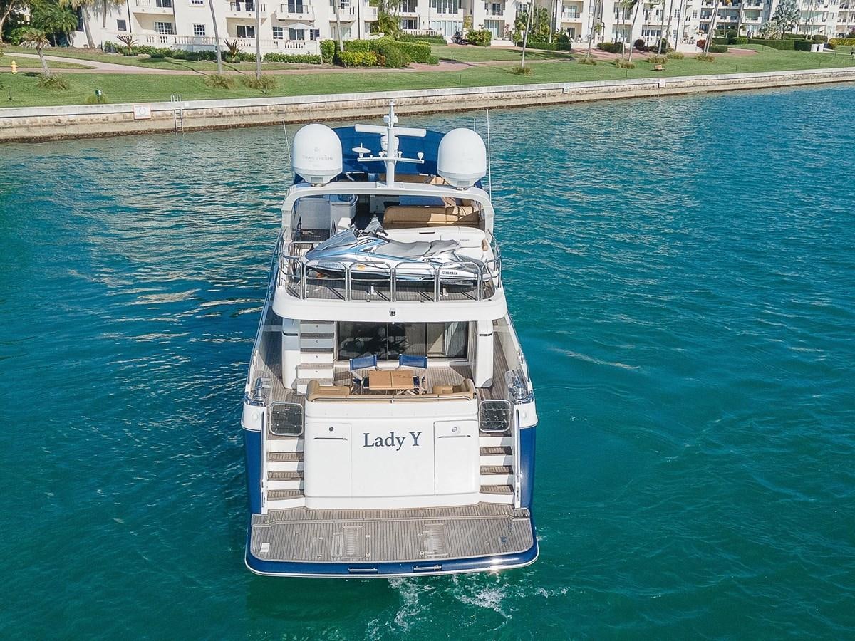 a boat on the water aboard PRINCESS 72 MOTOR YACHT Yacht for Sale