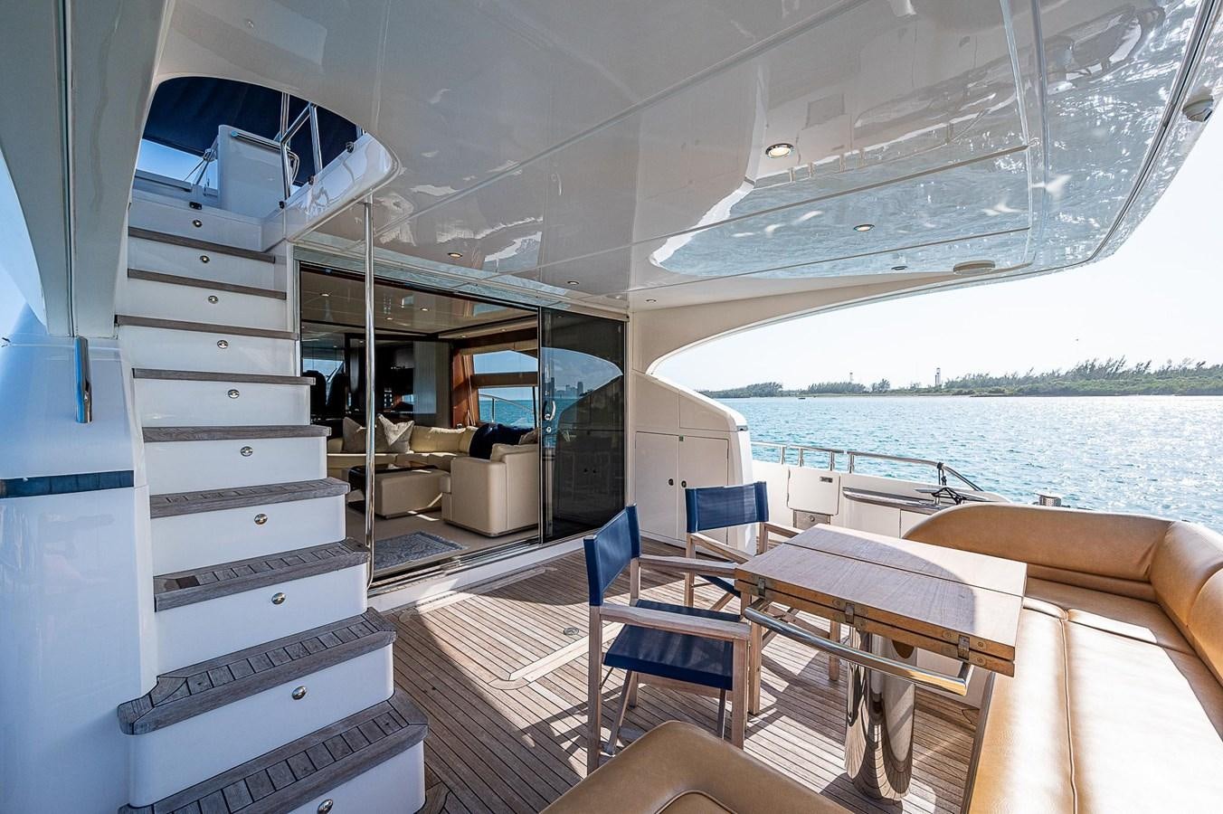 a boat with a ladder aboard PRINCESS 72 MOTOR YACHT Yacht for Sale