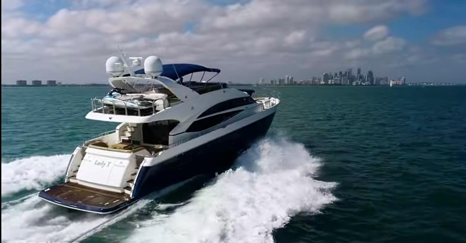 a boat on the water aboard PRINCESS 72 MOTOR YACHT Yacht for Sale