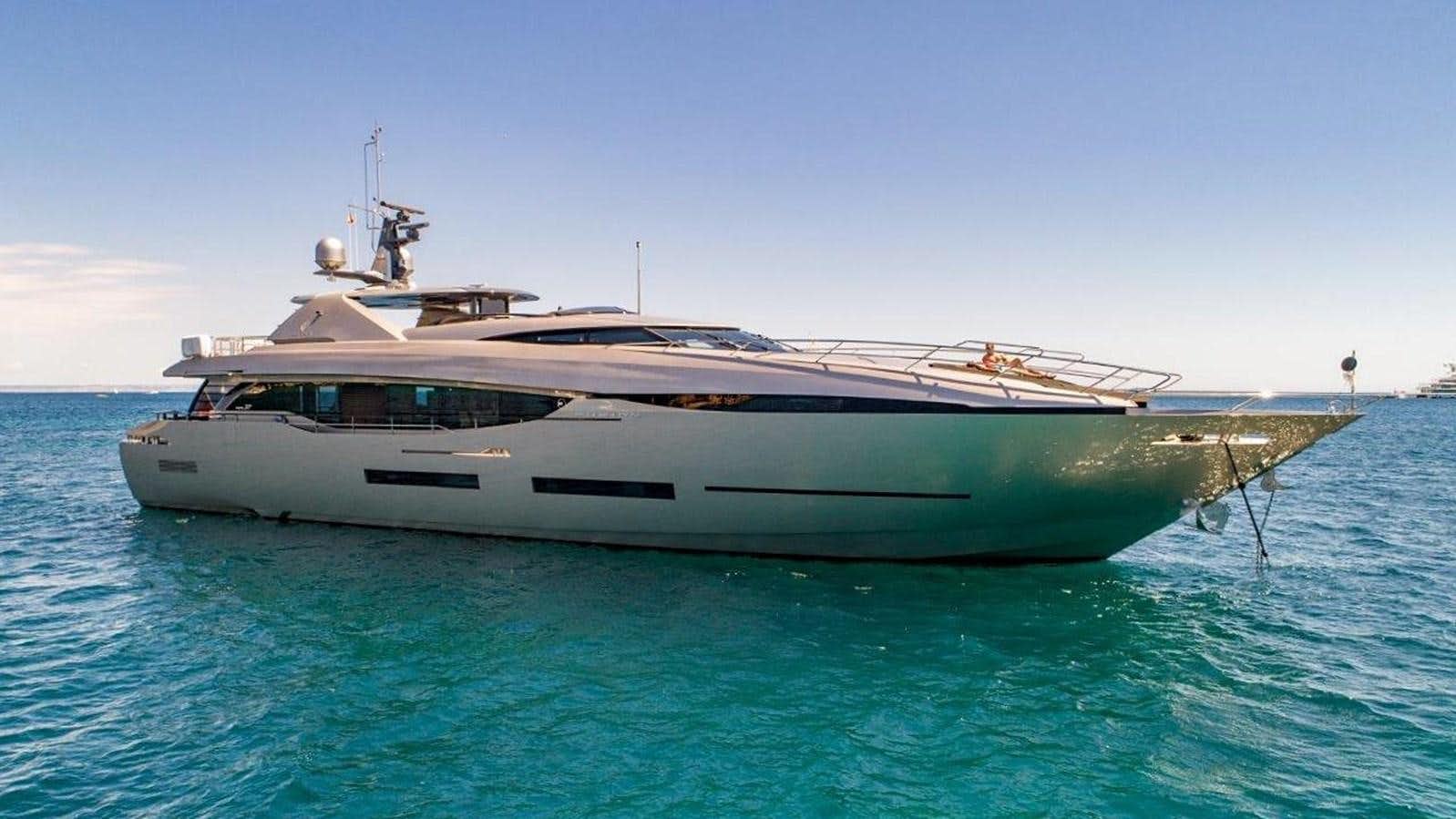 a boat in the water aboard FUSION Yacht for Sale