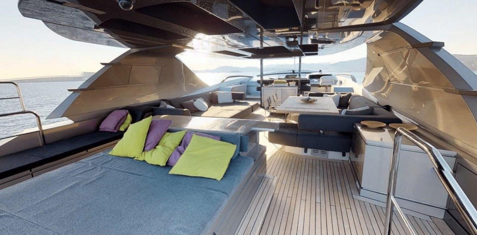 inside of a boat aboard FUSION Yacht for Charter