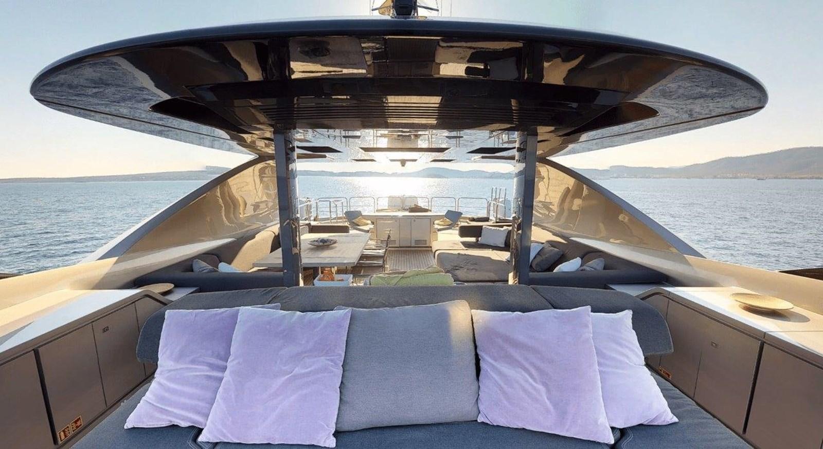 a boat on the water aboard FUSION Yacht for Charter