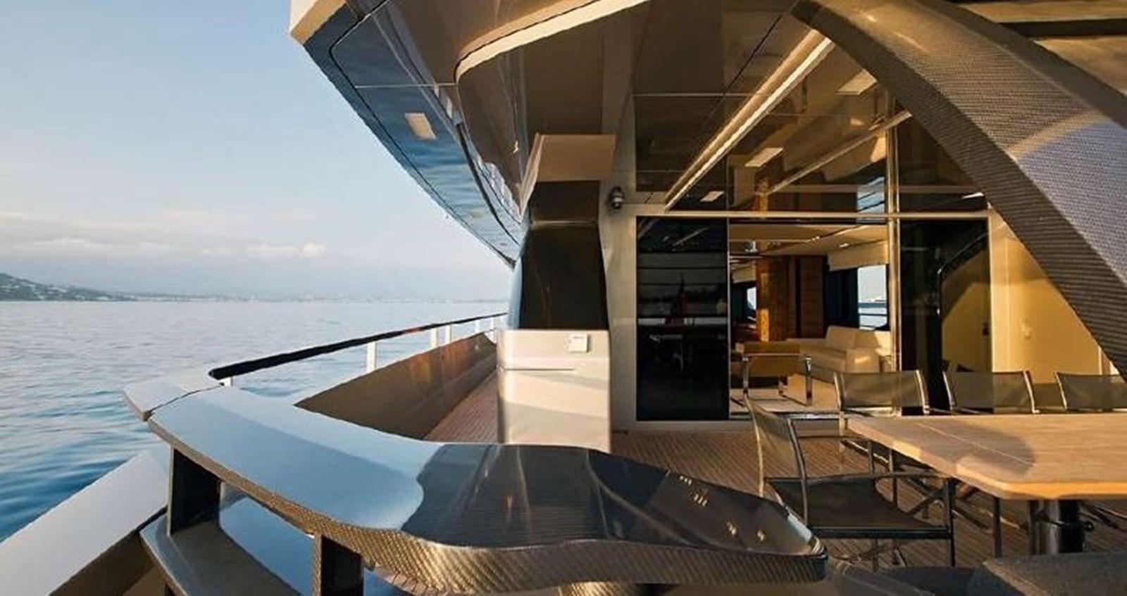 a boat on the water aboard FUSION Yacht for Sale