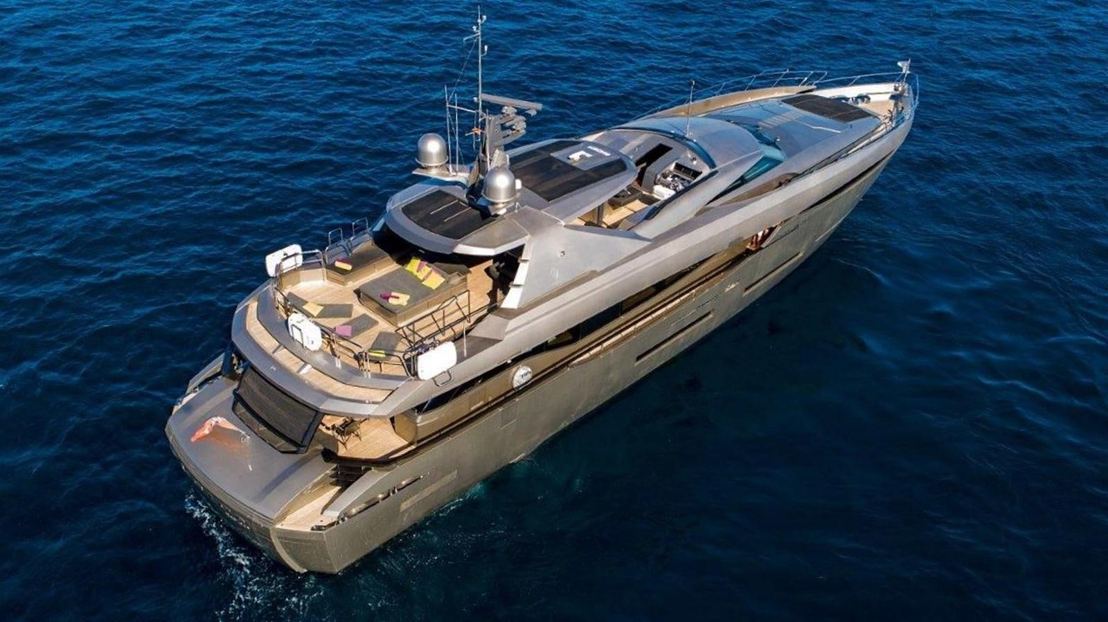 a boat in the water aboard FUSION Yacht for Charter