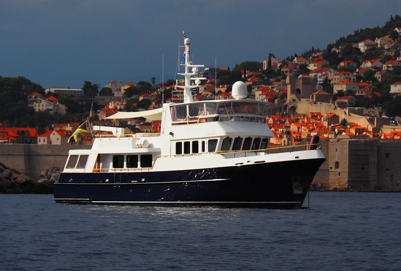 a boat with a lot of items on it aboard BLUE PEARL Yacht for Sale