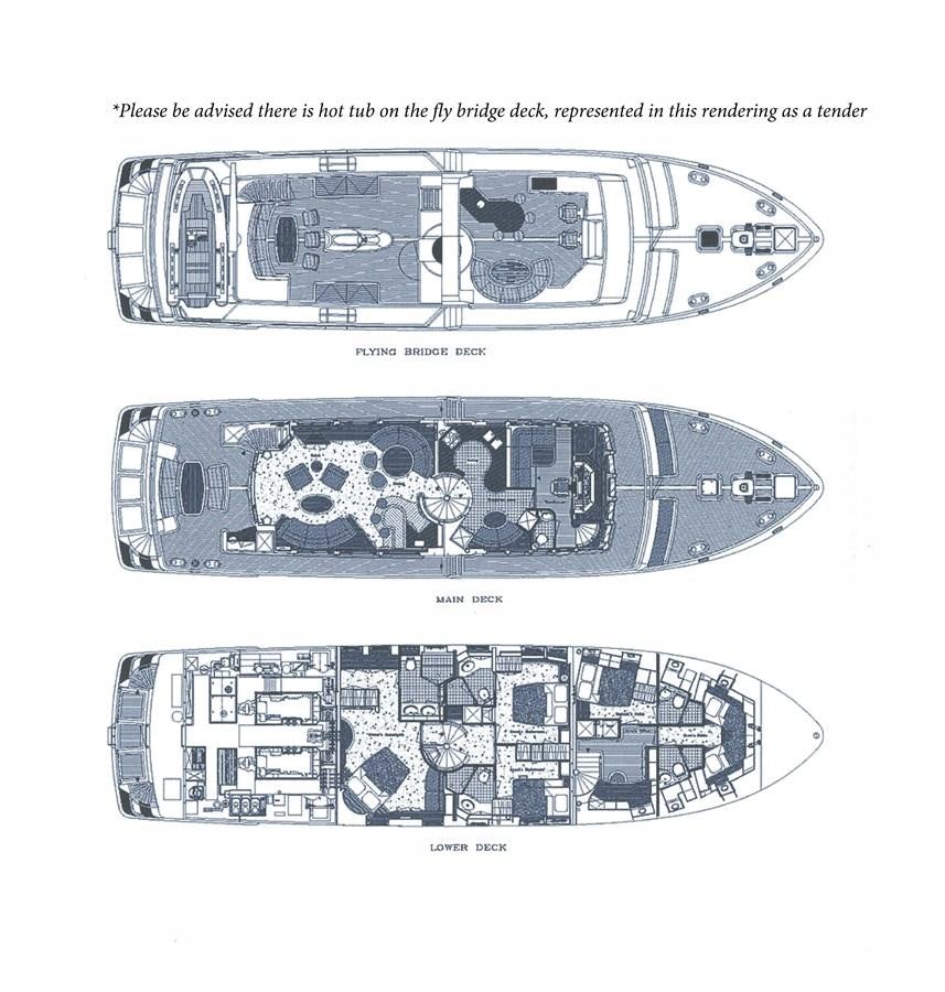 engineering drawing aboard BLUE PEARL Yacht for Sale