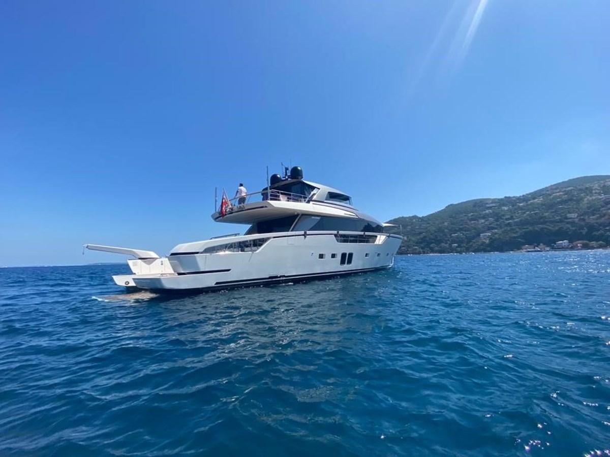 a boat in the water aboard 2020 SANLORENZO SX88 #43 Yacht for Sale