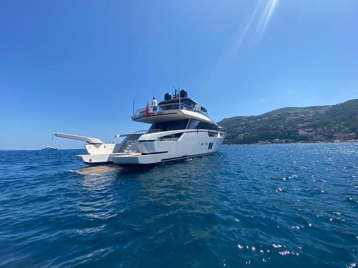 a boat in the water aboard 2020 SANLORENZO SX88 #43 Yacht for Sale