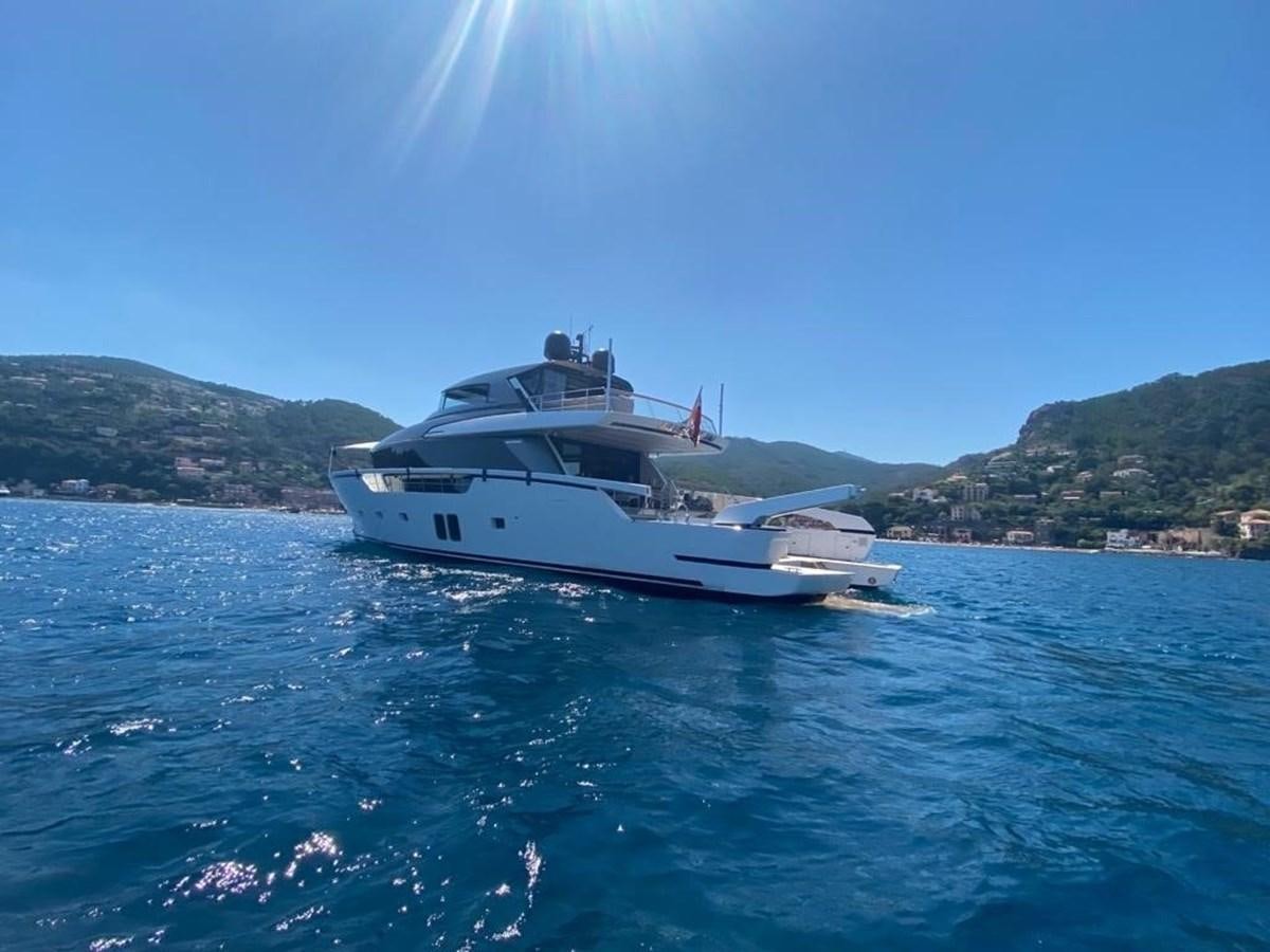 a boat on the water aboard 2020 SANLORENZO SX88 #43 Yacht for Sale