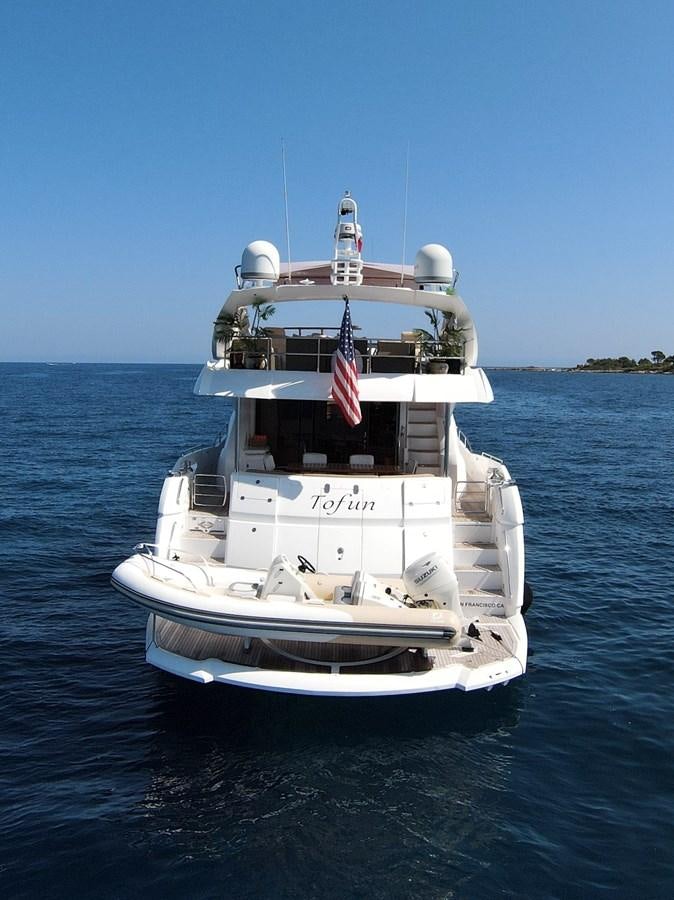 a boat on the water aboard TOFUN Yacht for Sale