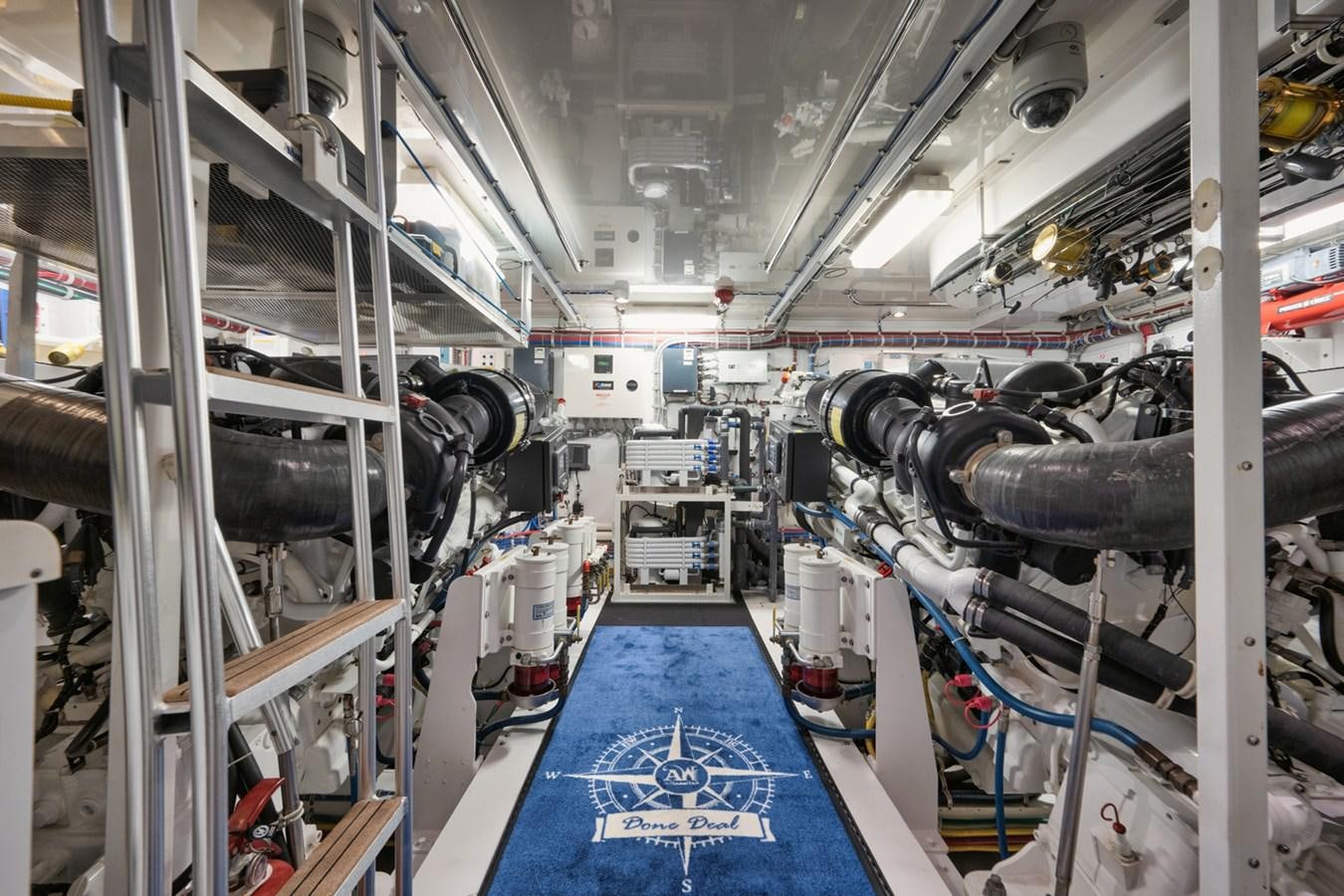 a large factory with large machinery aboard DONE DEAL Yacht for Sale