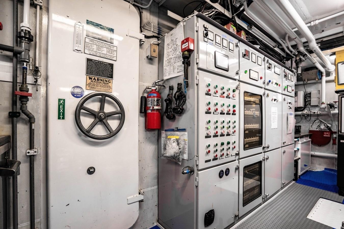 a machine inside a room aboard DRAMA QUEEN Yacht for Sale