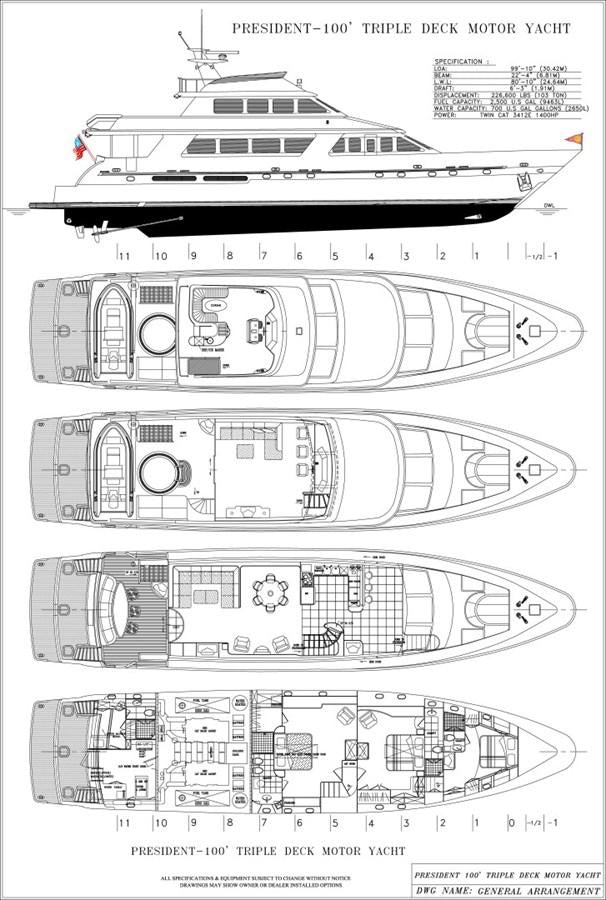 diagram, engineering drawing aboard GLEN ELLEN Yacht for Sale
