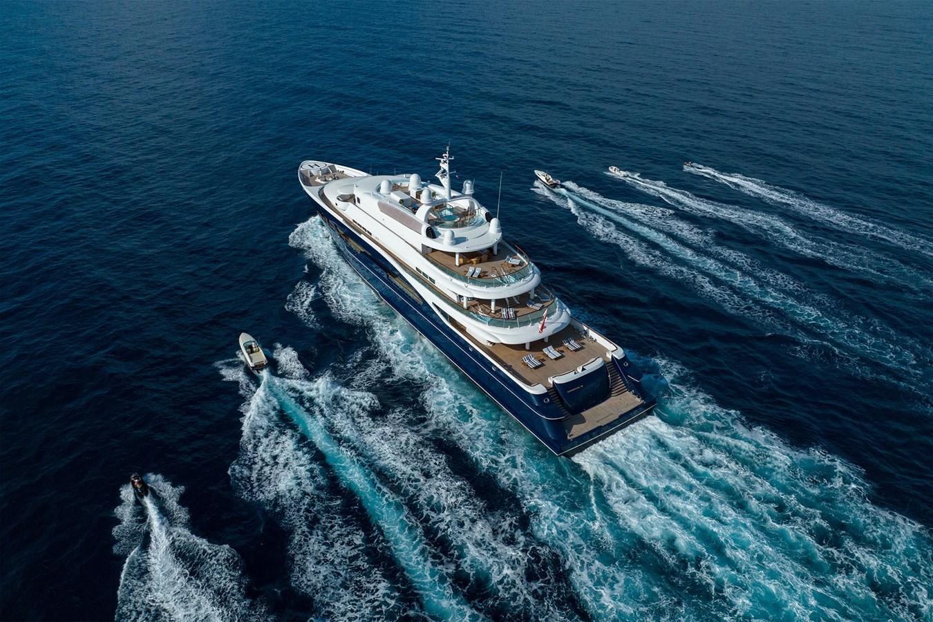 a ship in the ocean aboard CARINTHIA VII Yacht for Sale
