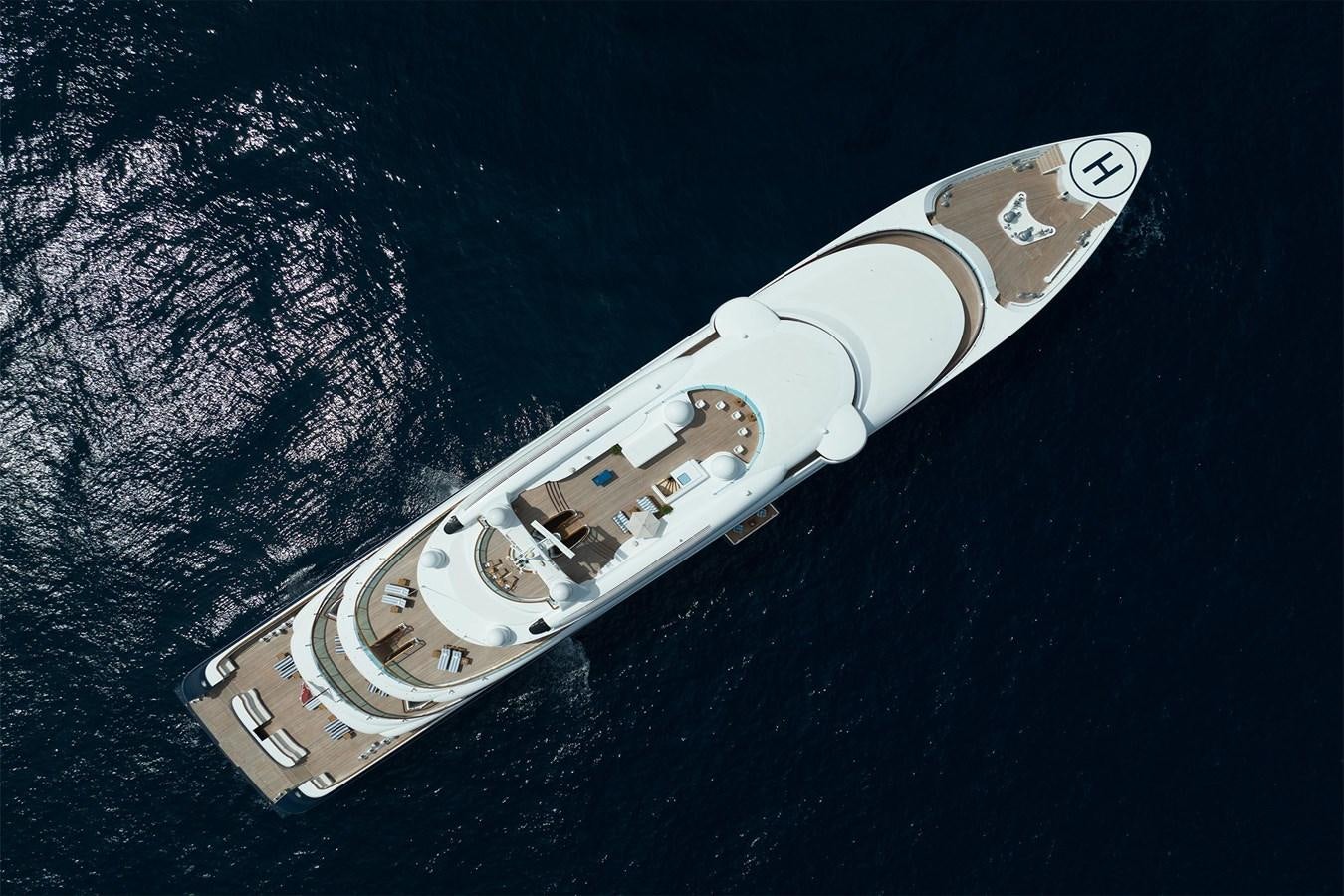 a space ship in space aboard CARINTHIA VII Yacht for Sale