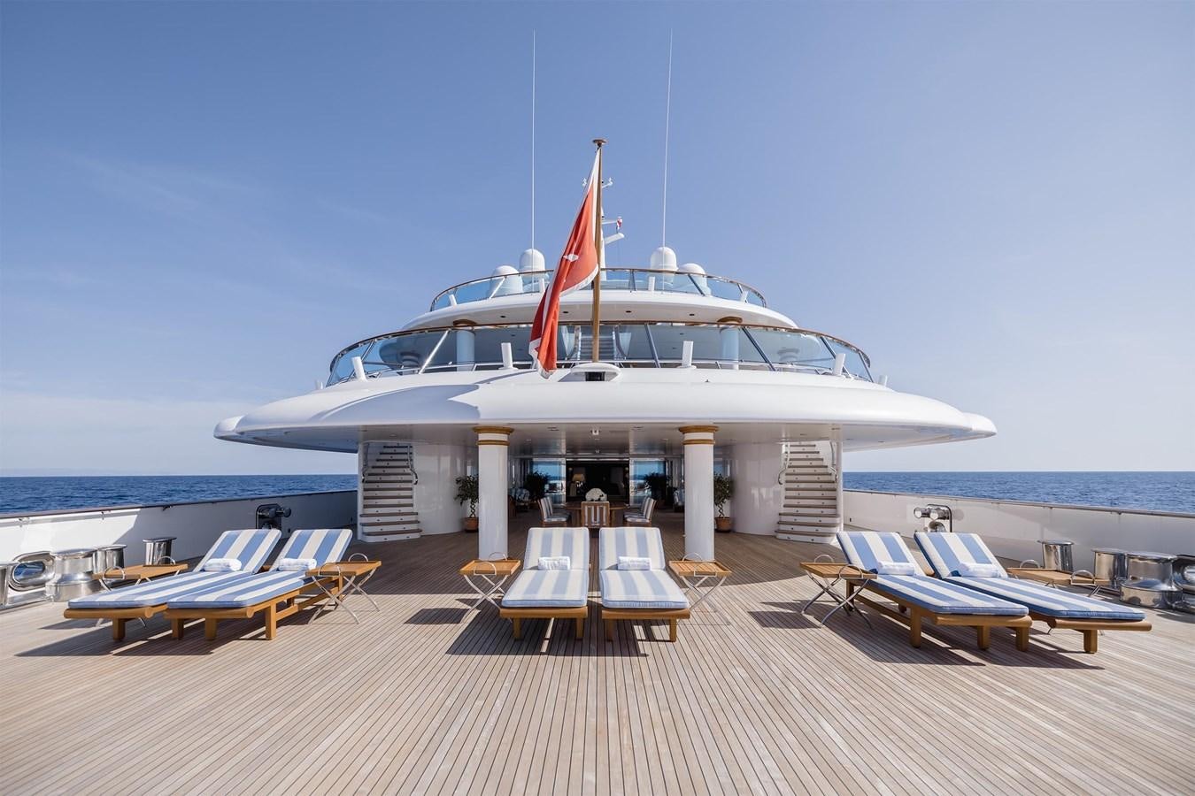 a boat on a dock aboard CARINTHIA VII Yacht for Sale