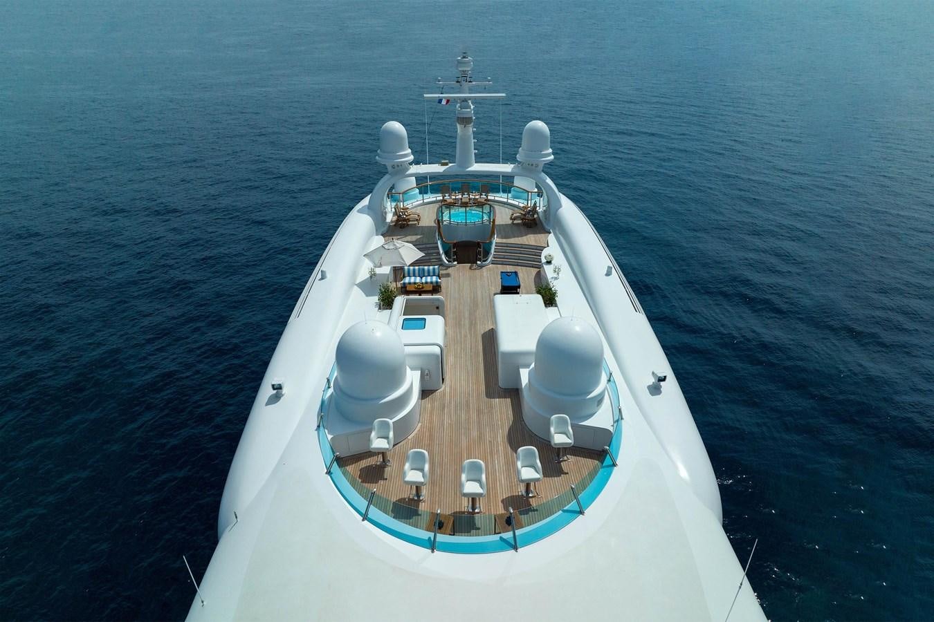 a high angle view of a ship aboard CARINTHIA VII Yacht for Sale