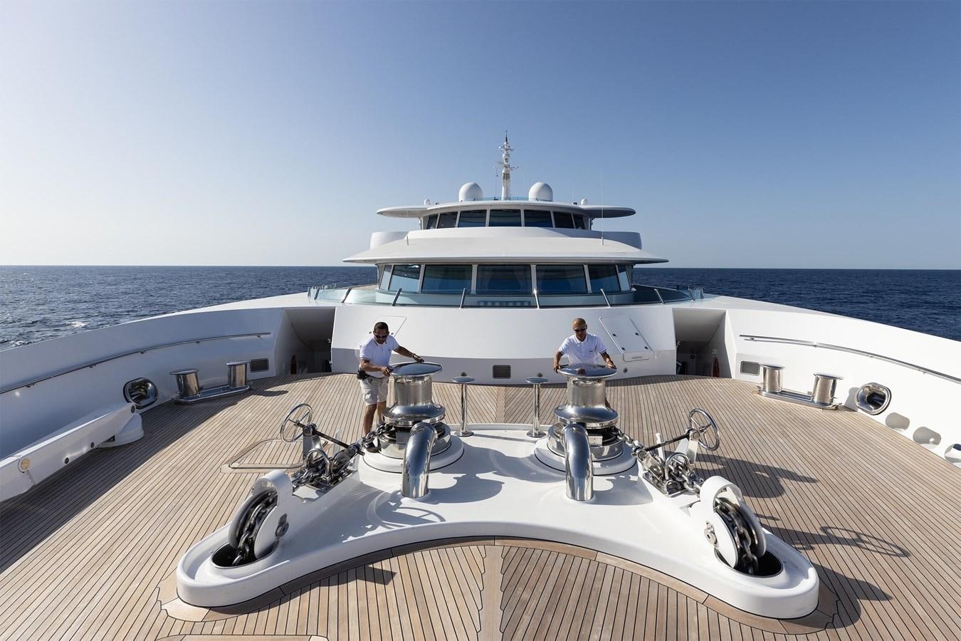 a boat on the water aboard CARINTHIA VII Yacht for Sale