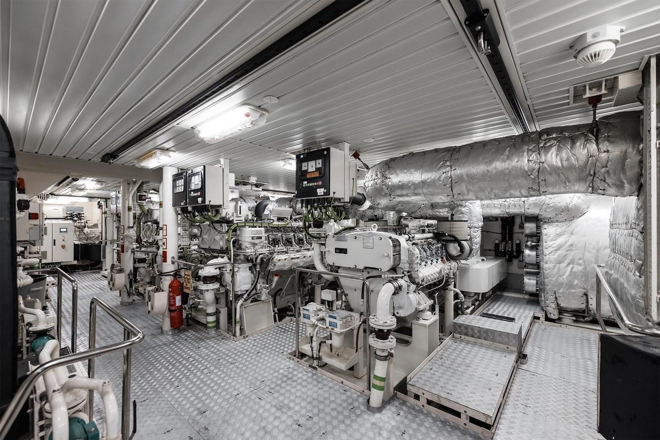 a room with machinery aboard CARINTHIA VII Yacht for Sale