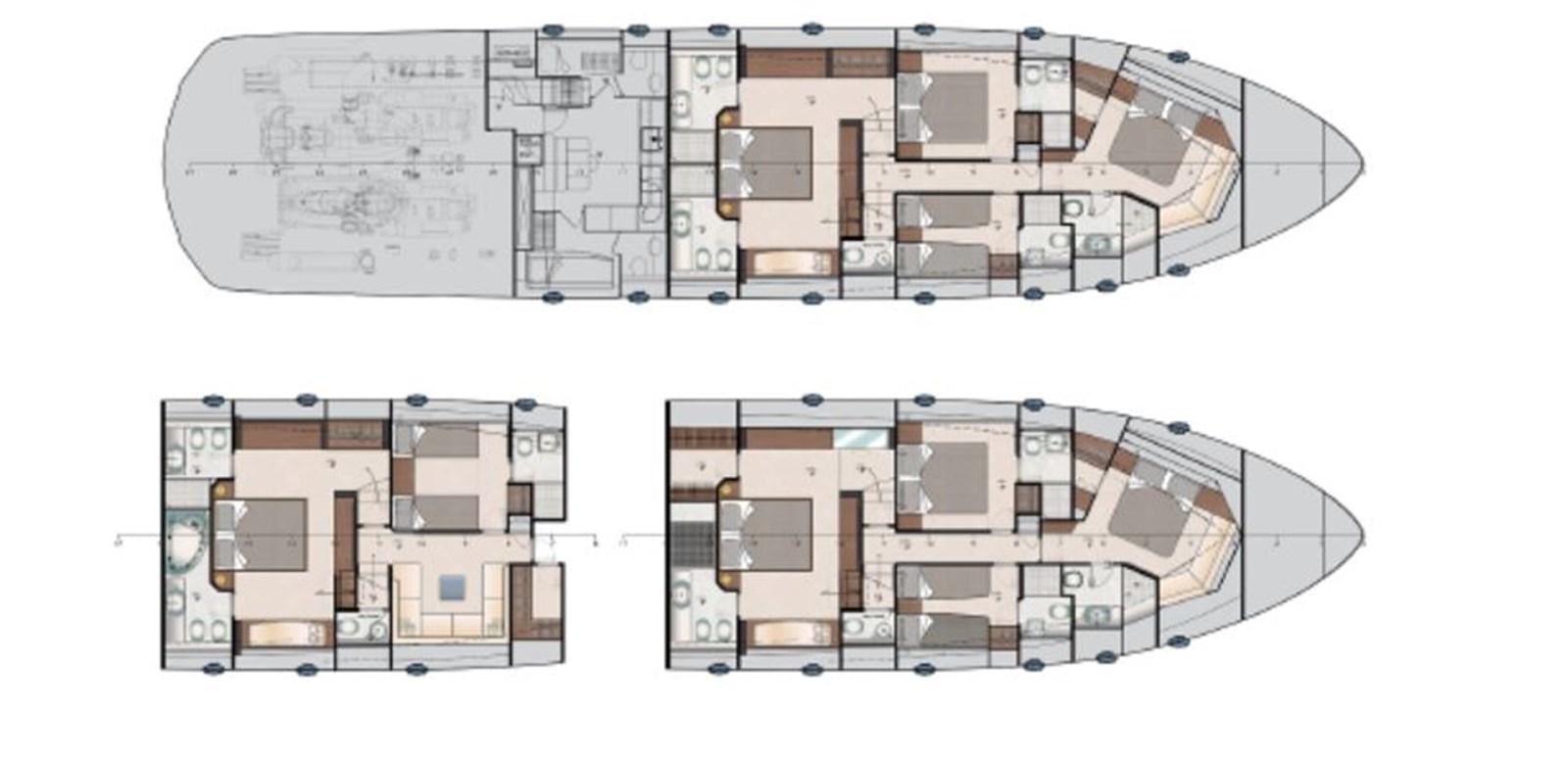 diagram, engineering drawing aboard LADY K Yacht for Sale