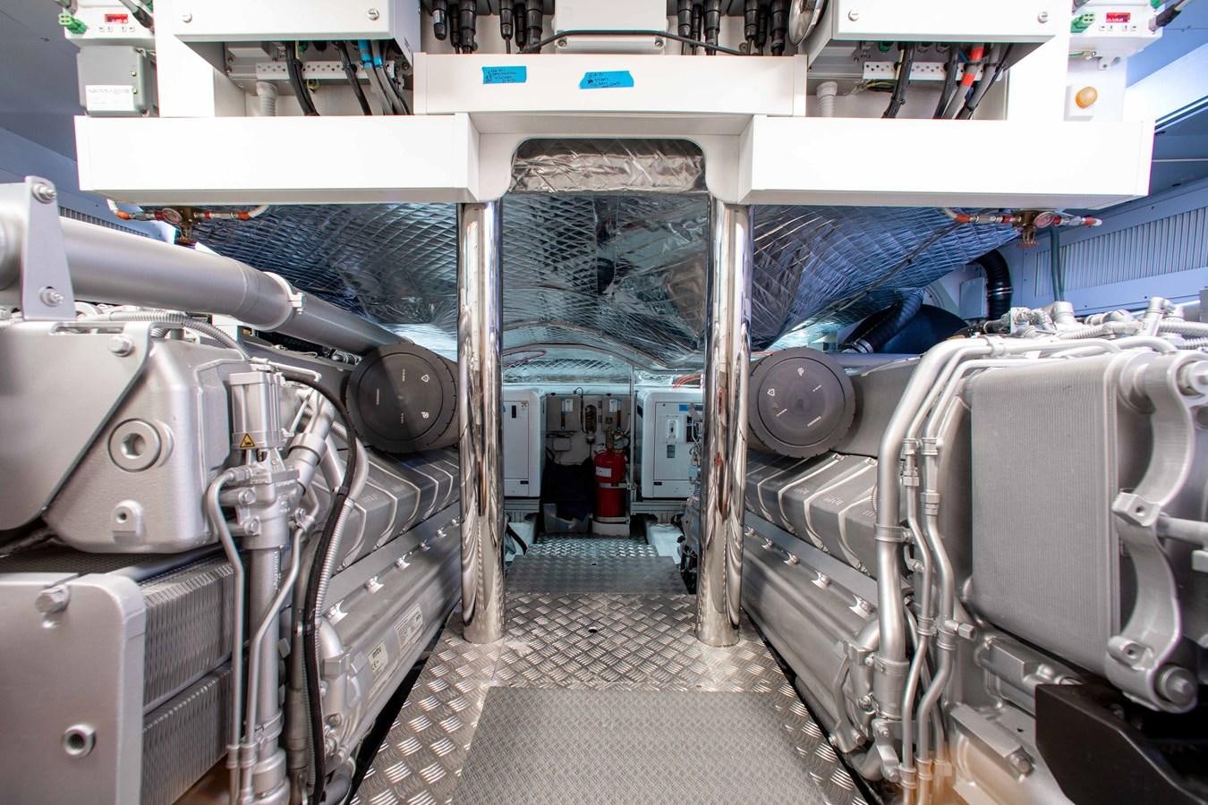 a room with machines aboard LADY K Yacht for Sale