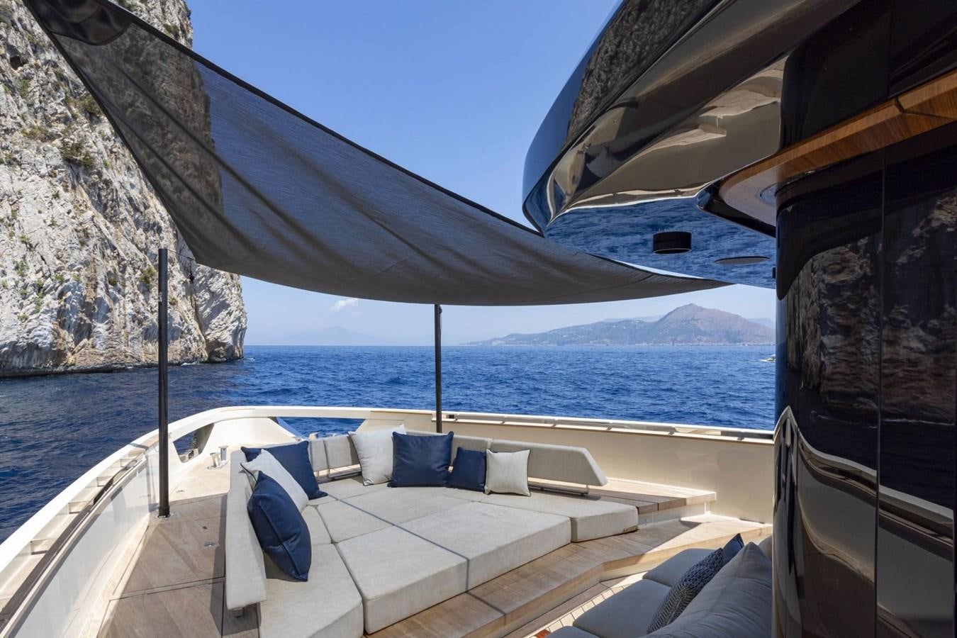 a boat on the water aboard EVO V8  Yacht for Sale