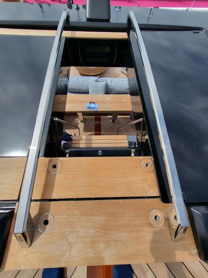 a drawer with a drawer aboard EVO V8  Yacht for Sale