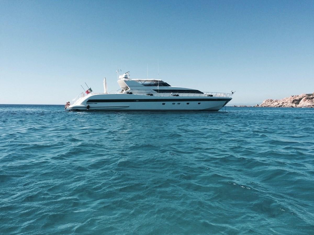 a boat in the water aboard BIRD OF PREY  Yacht for Sale