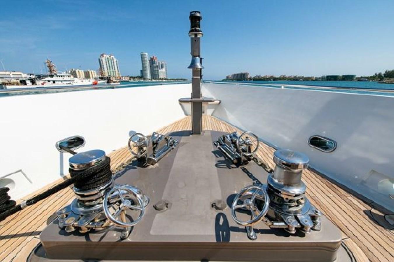 a metal object on a dock aboard 174 OCEANFAST MOTOR YACHT Yacht for Sale