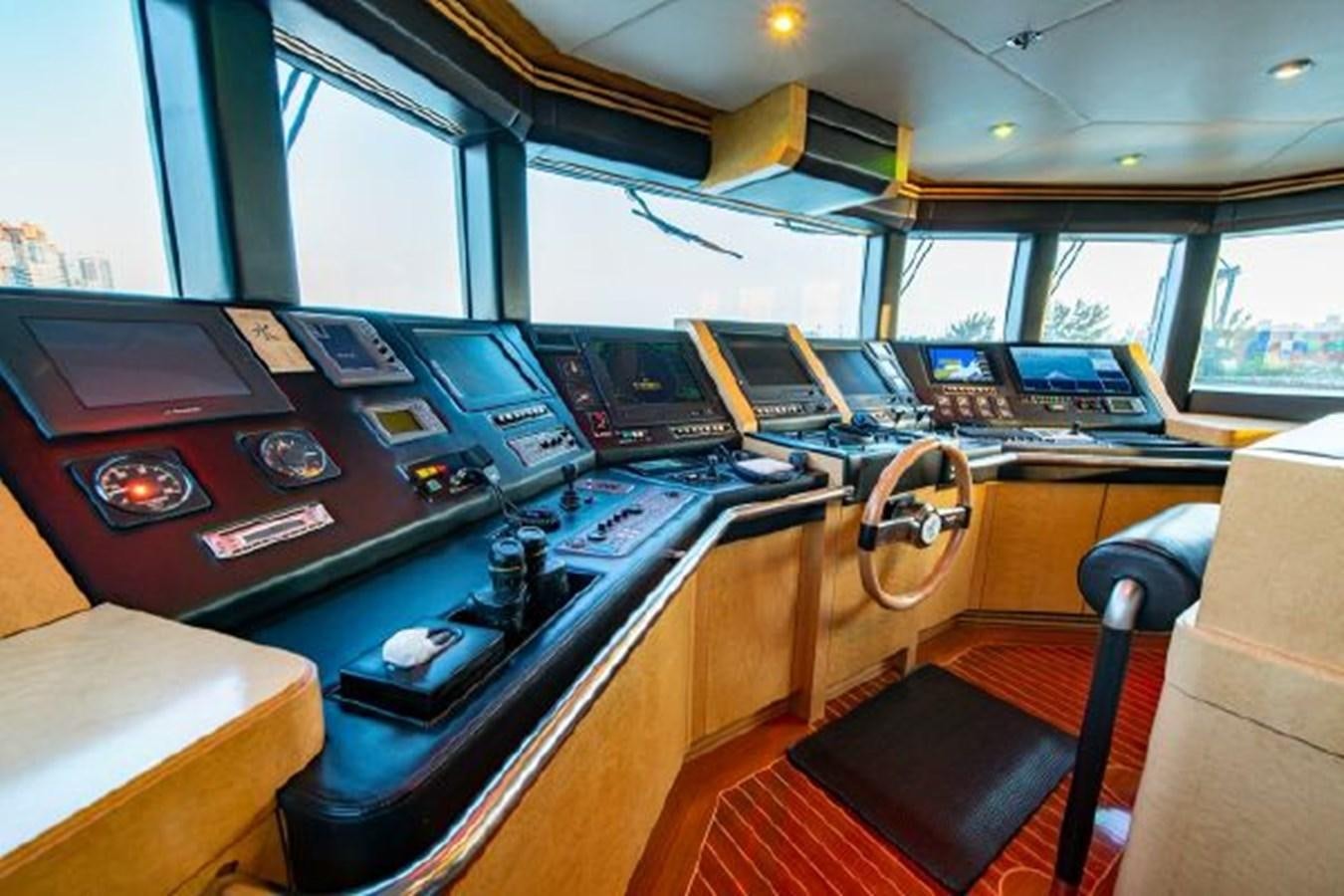 a control room with many computers aboard 174 OCEANFAST MOTOR YACHT Yacht for Sale