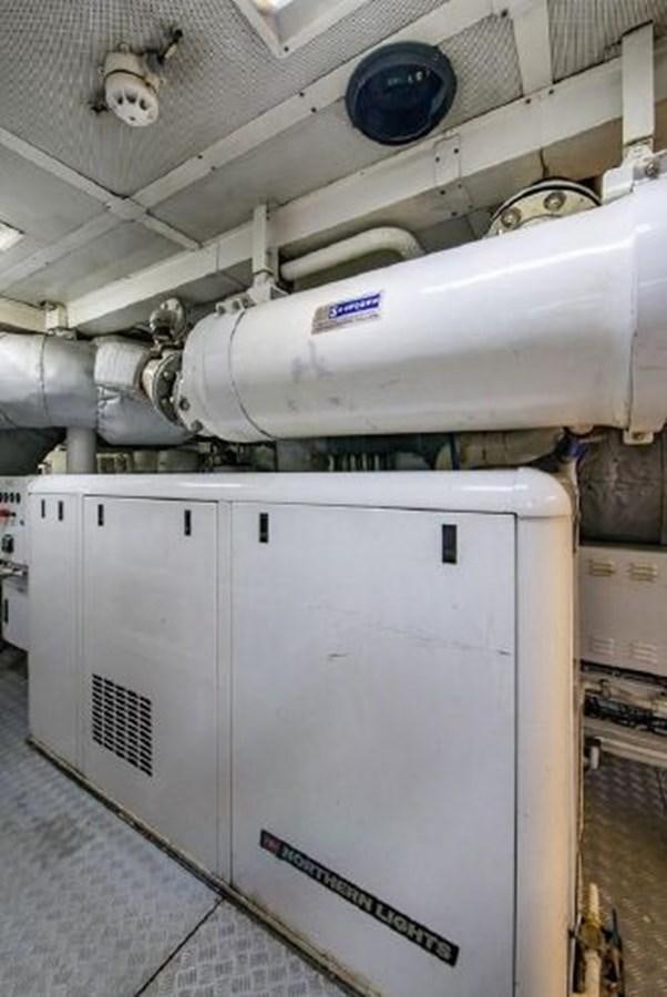 a machine with a large piece of equipment on it aboard 174 OCEANFAST MOTOR YACHT Yacht for Sale