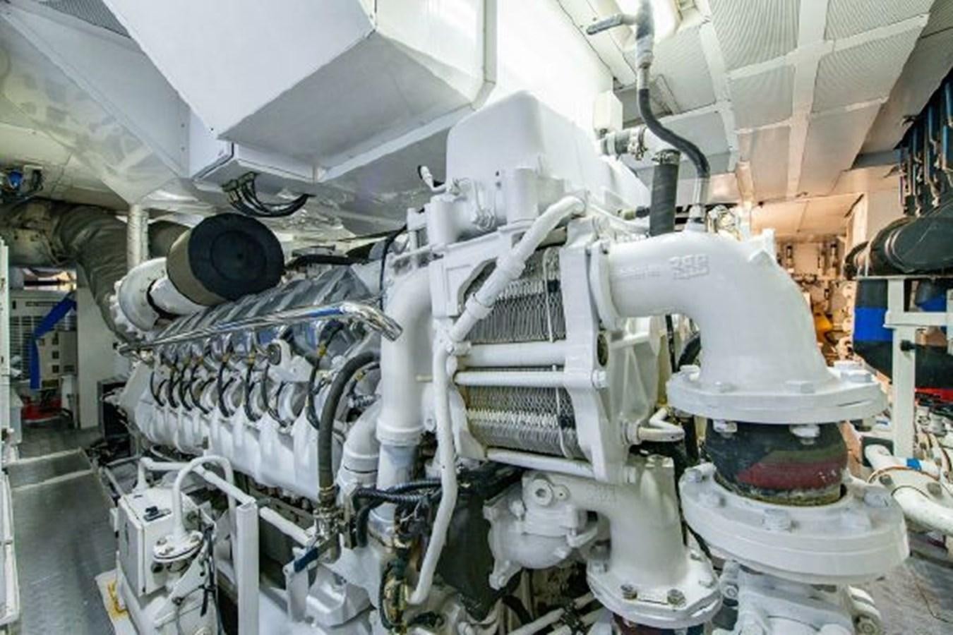 a large white machine aboard 174 OCEANFAST MOTOR YACHT Yacht for Sale