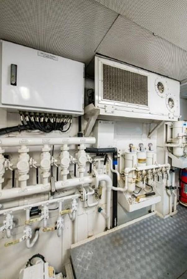 a white machine with wires aboard 174 OCEANFAST MOTOR YACHT Yacht for Sale