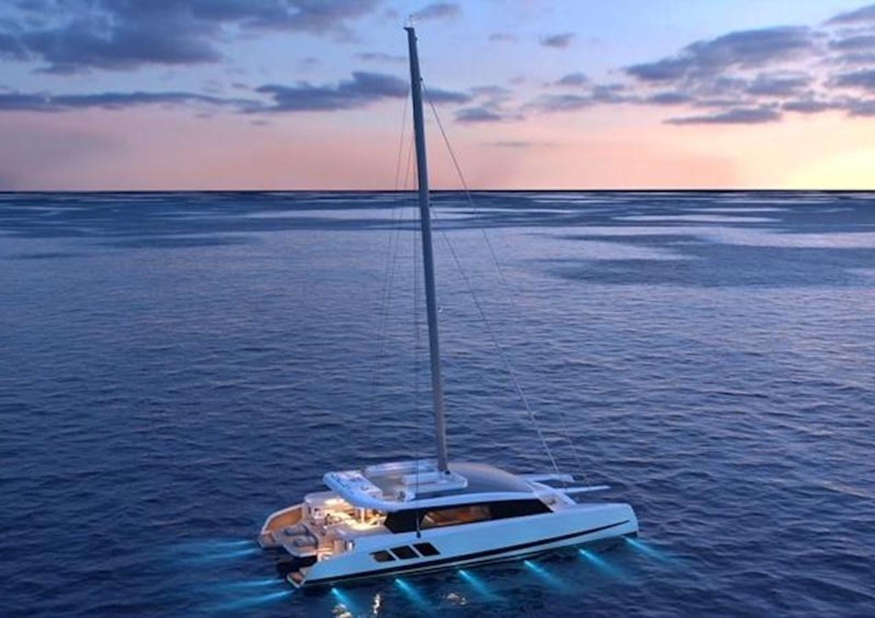 a boat in the water aboard ALUMINUM HYBRID-SOLARSAIL ECO Yacht for Sale