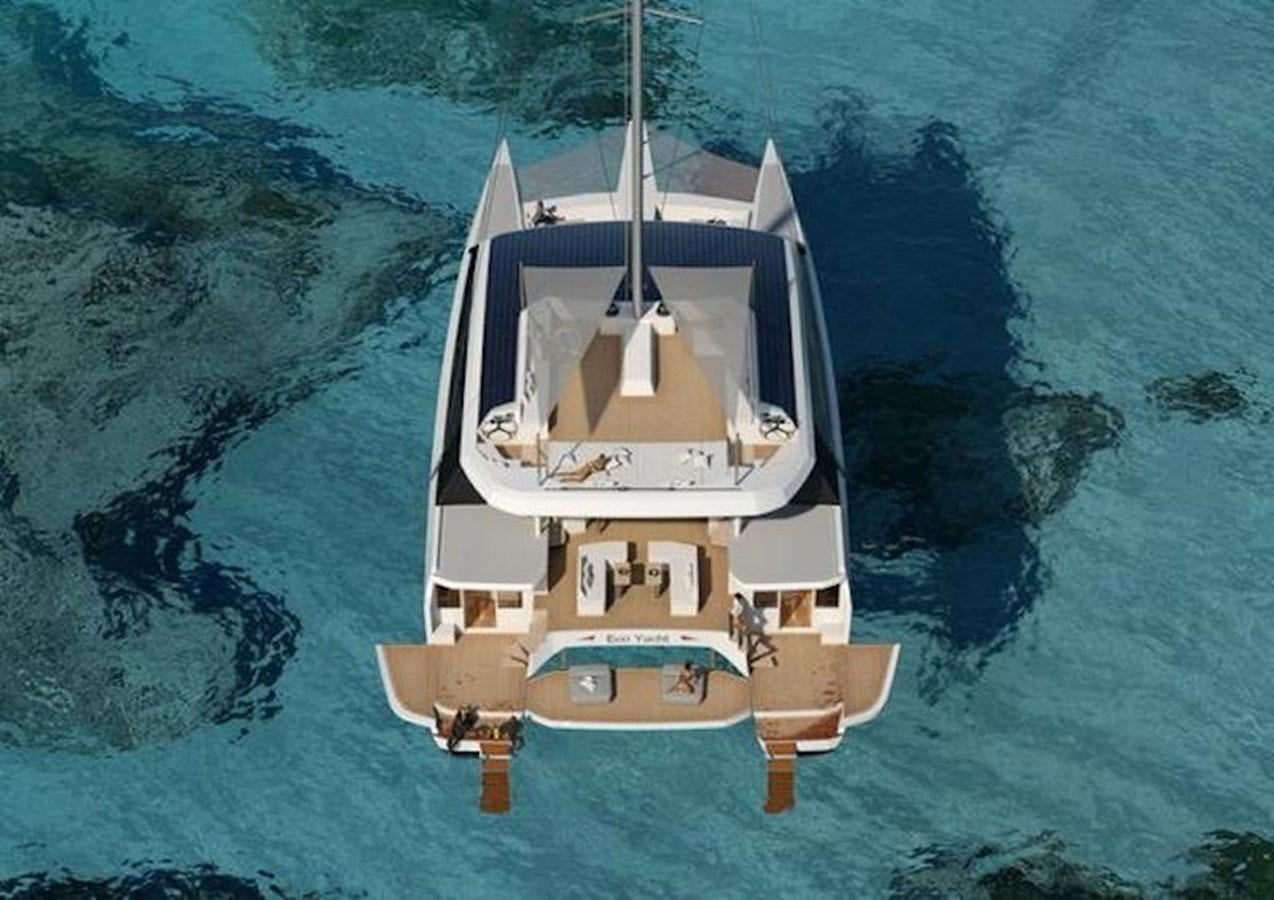 a boat in the water aboard ALUMINUM HYBRID-SOLARSAIL ECO Yacht for Sale