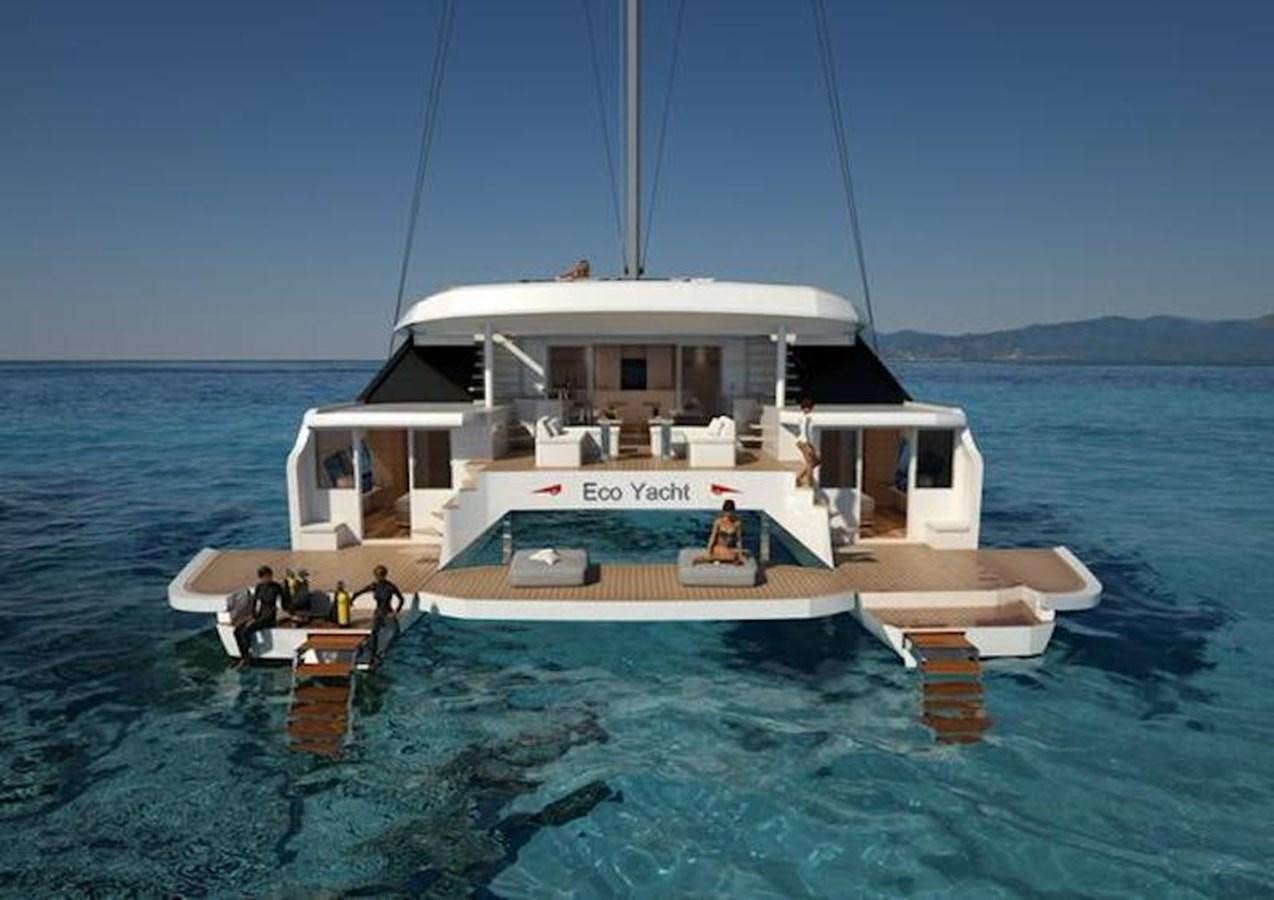 a boat in the water aboard ALUMINUM HYBRID-SOLARSAIL ECO Yacht for Sale