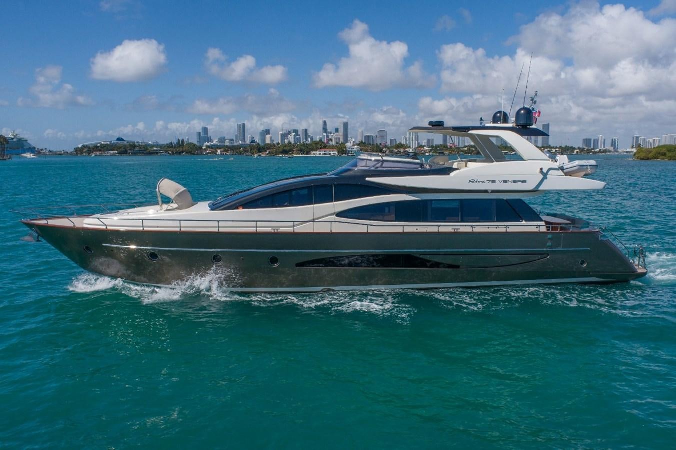 a boat in the water aboard NAMEDROPPER Yacht for Sale