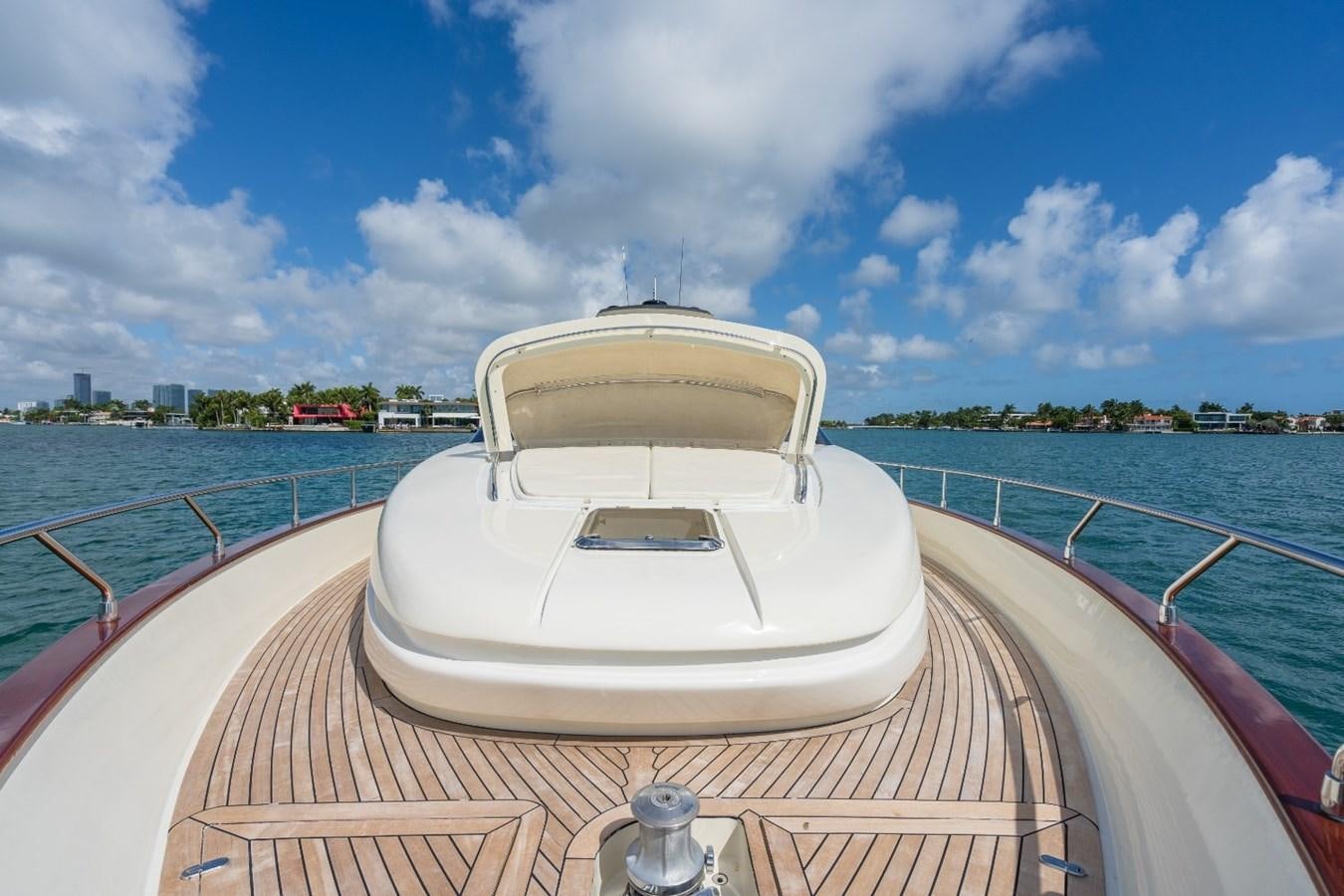a boat on a water body aboard NAMEDROPPER Yacht for Sale