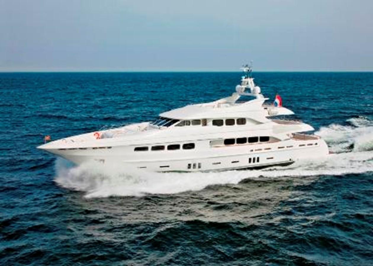 a boat on the water aboard LATITUDE Yacht for Charter