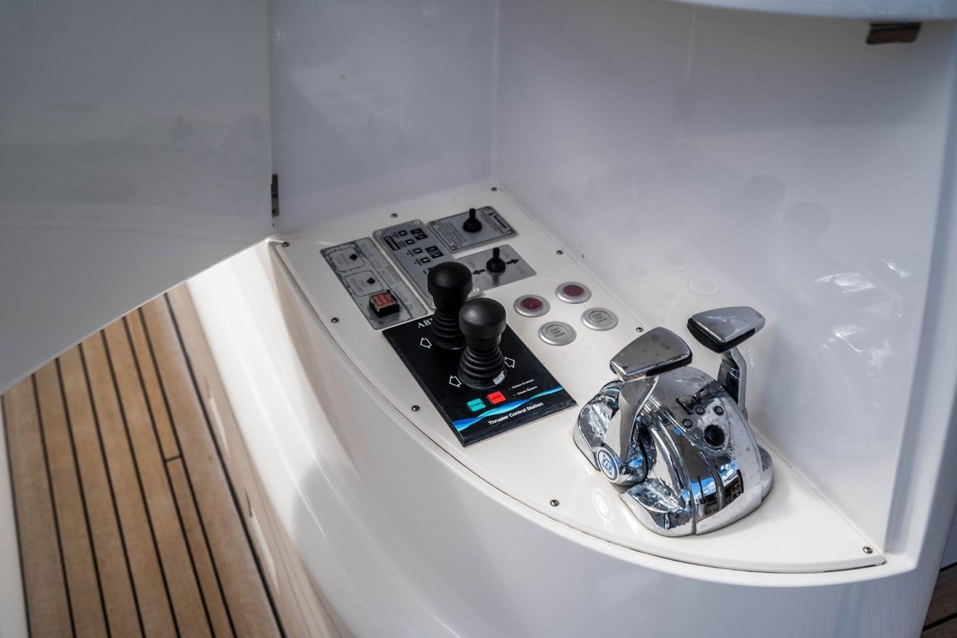 a white rectangular object with a black object on it aboard SPREZZATURA Yacht for Sale