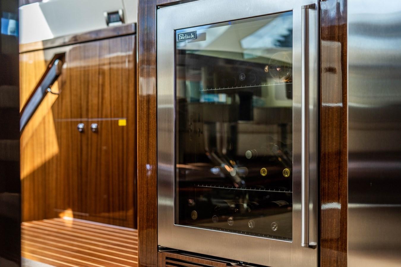 a large glass door with a glass door and a black door aboard SPREZZATURA Yacht for Sale