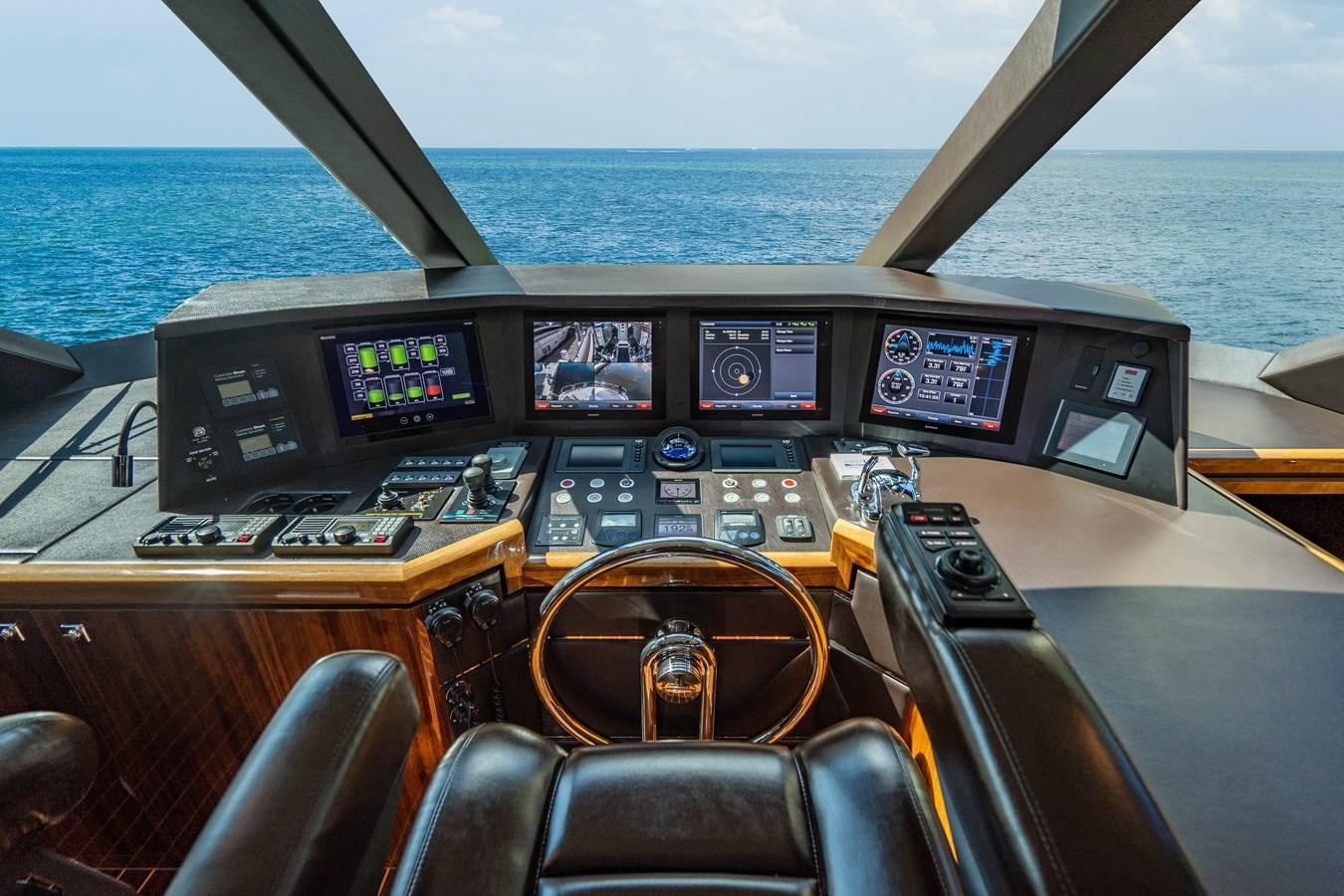 the inside of a cockpit of a plane aboard SPREZZATURA Yacht for Sale