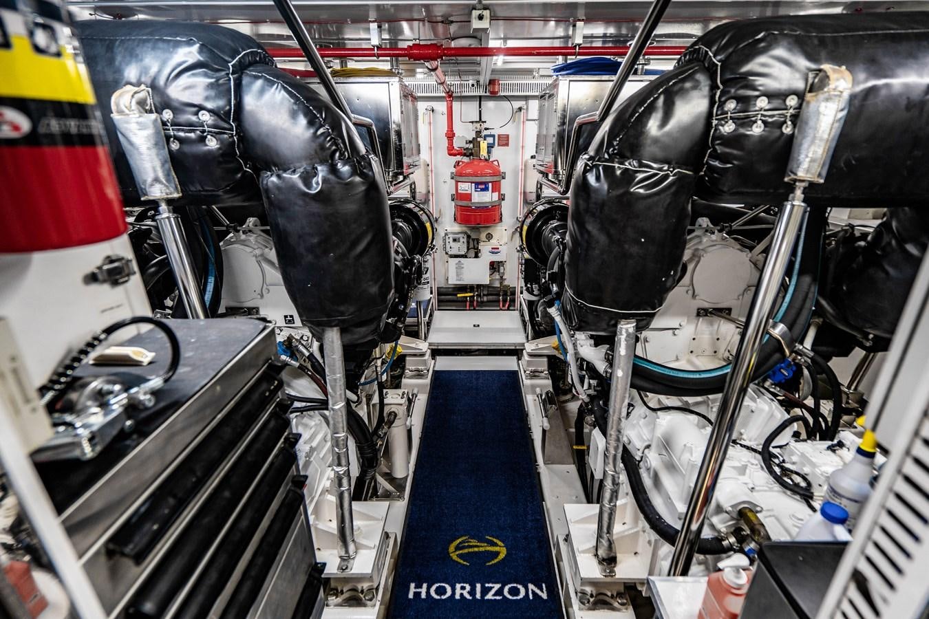 a machine with a metal frame aboard SPREZZATURA Yacht for Sale