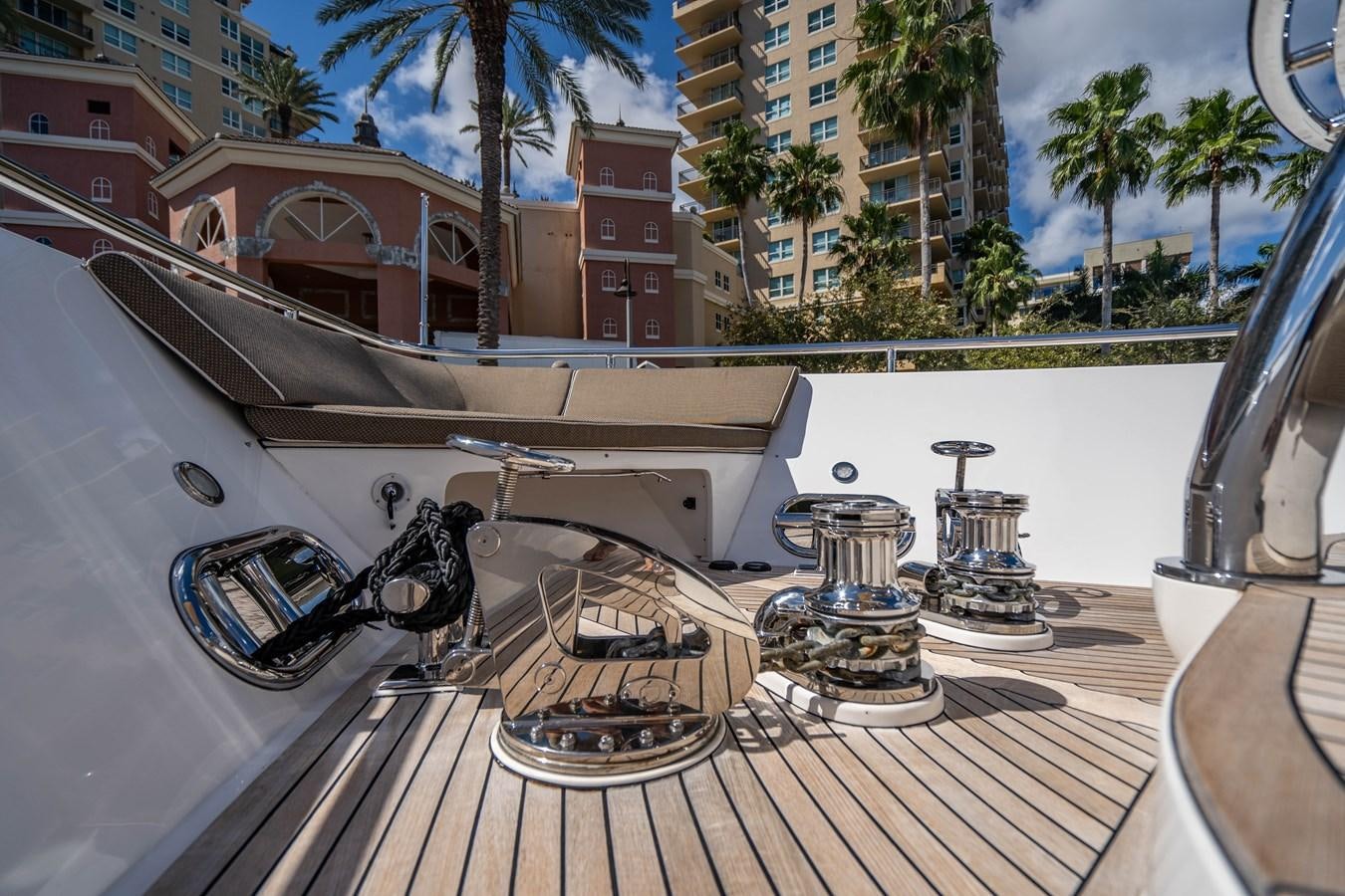 a metal bar with a metal bar on it and a bicycle on the side of it aboard SPREZZATURA Yacht for Sale