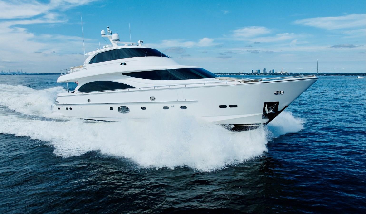 a white yacht on the water aboard SPREZZATURA Yacht for Sale