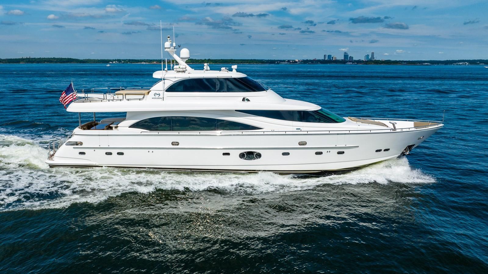 a white yacht on the water aboard SPREZZATURA Yacht for Sale