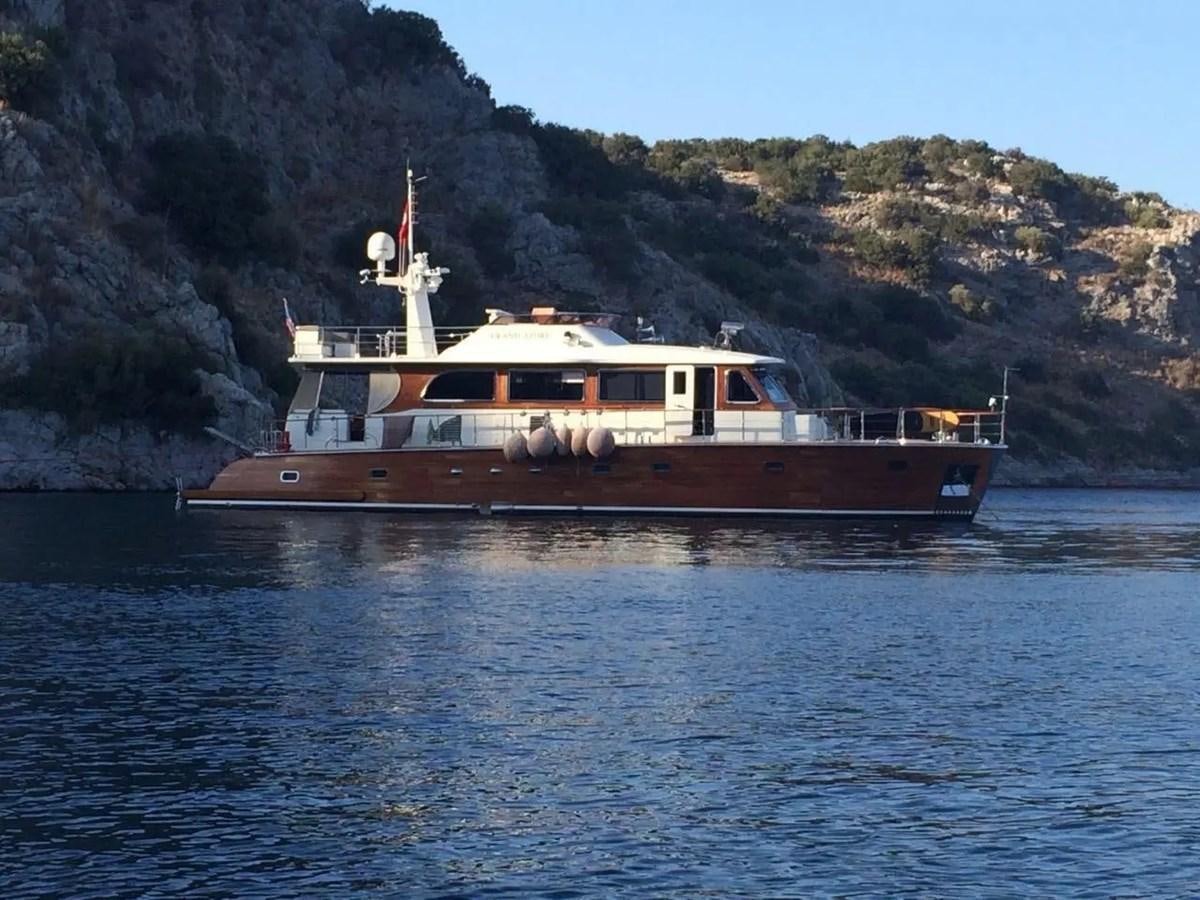 a boat on the water aboard GRAND AZURE  Yacht for Sale