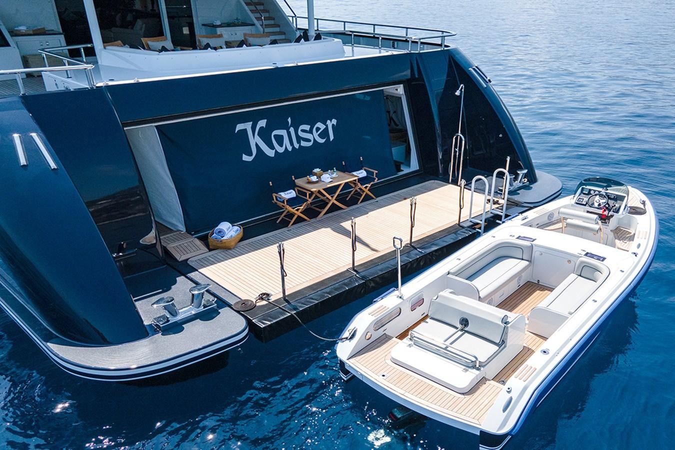 a boat on the water aboard KAISER Yacht for Sale
