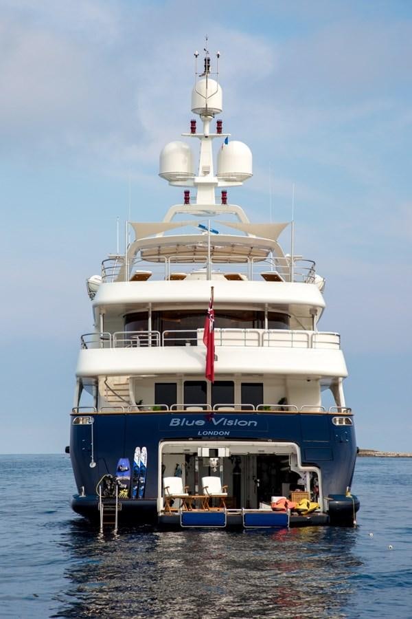 a large boat in the water aboard BLUE VISION Yacht for Charter