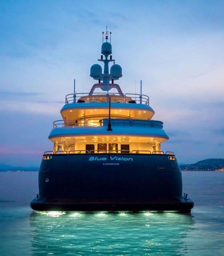 a large boat in the water aboard BLUE VISION Yacht for Charter